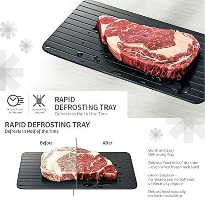 Fast Defrosting Tray Thaw Frozen Food Meat Fruit Quick