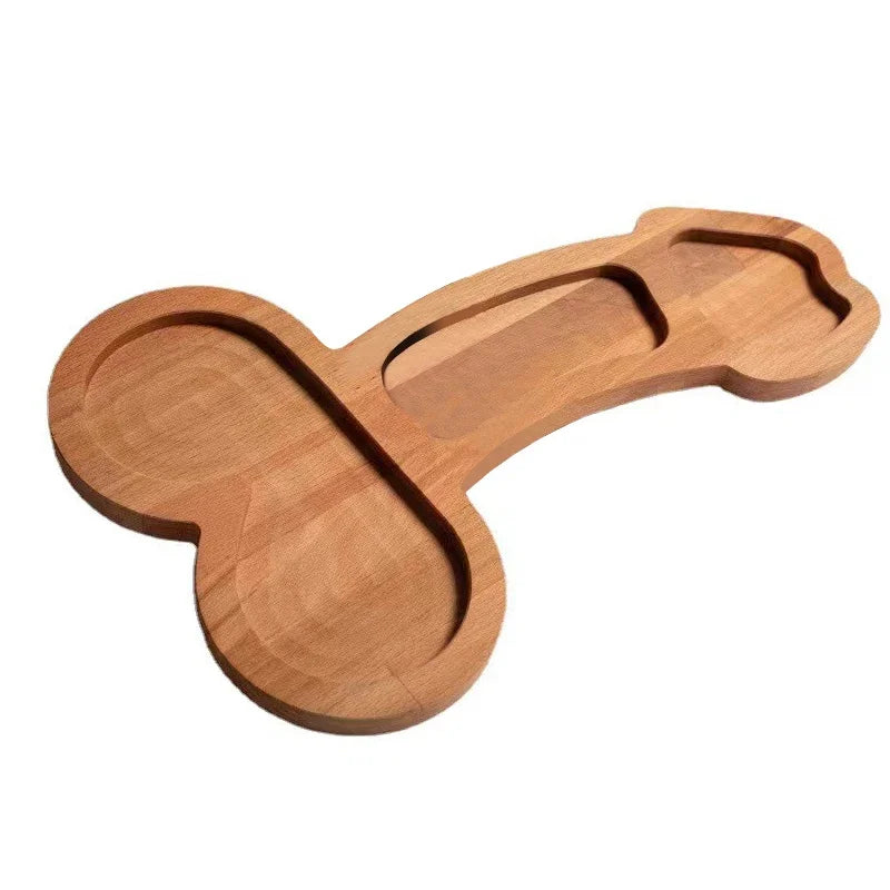 24/40cm Tray Funny Penis Shape Aperitif Board Cheese Board Set Unique Wooden Cheese Servers Cheese Tray Charcuterie Novelty Tray