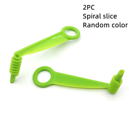 1Set Stainless Steel  Plastic Rotate Potato Slicer  Twisted Potato   Spiral Slice Cutter Creative Vegetable Tool Kitchen Gadgets